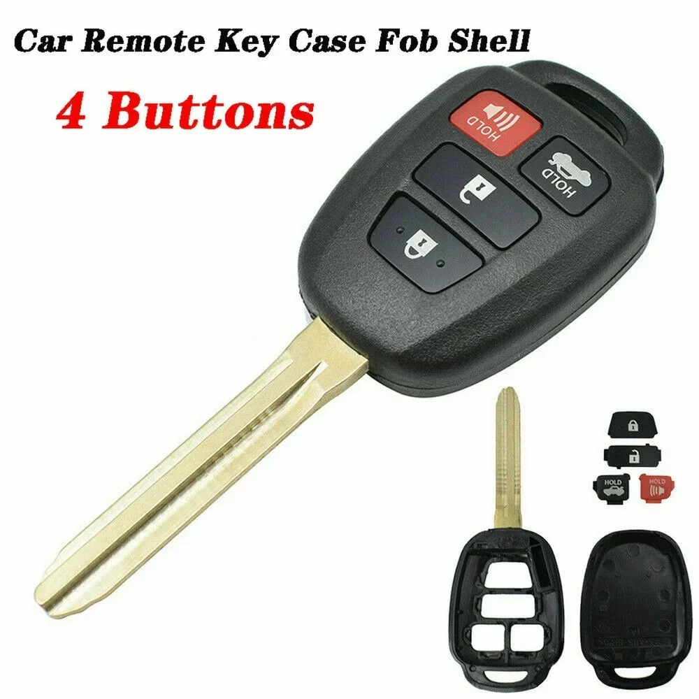 

4 Key Remote Key housing For Toyota Prius RAV4 Camry Corolla Car Remote Control Modified Folding Key