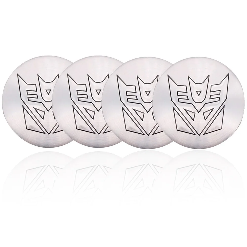 4x 56mm/ 2.2\'\' Transformers Autobot Decepticon Stickers Car Wheel Center Hub Cap Car Accessories