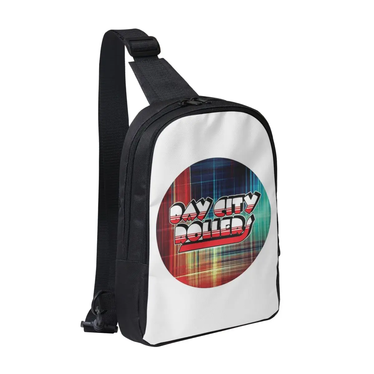 

Bay City Rollers Chest Bag Men Sling Crossbody Backpack Chest Bag Travel Hiking Daypack Shoulder Bag
