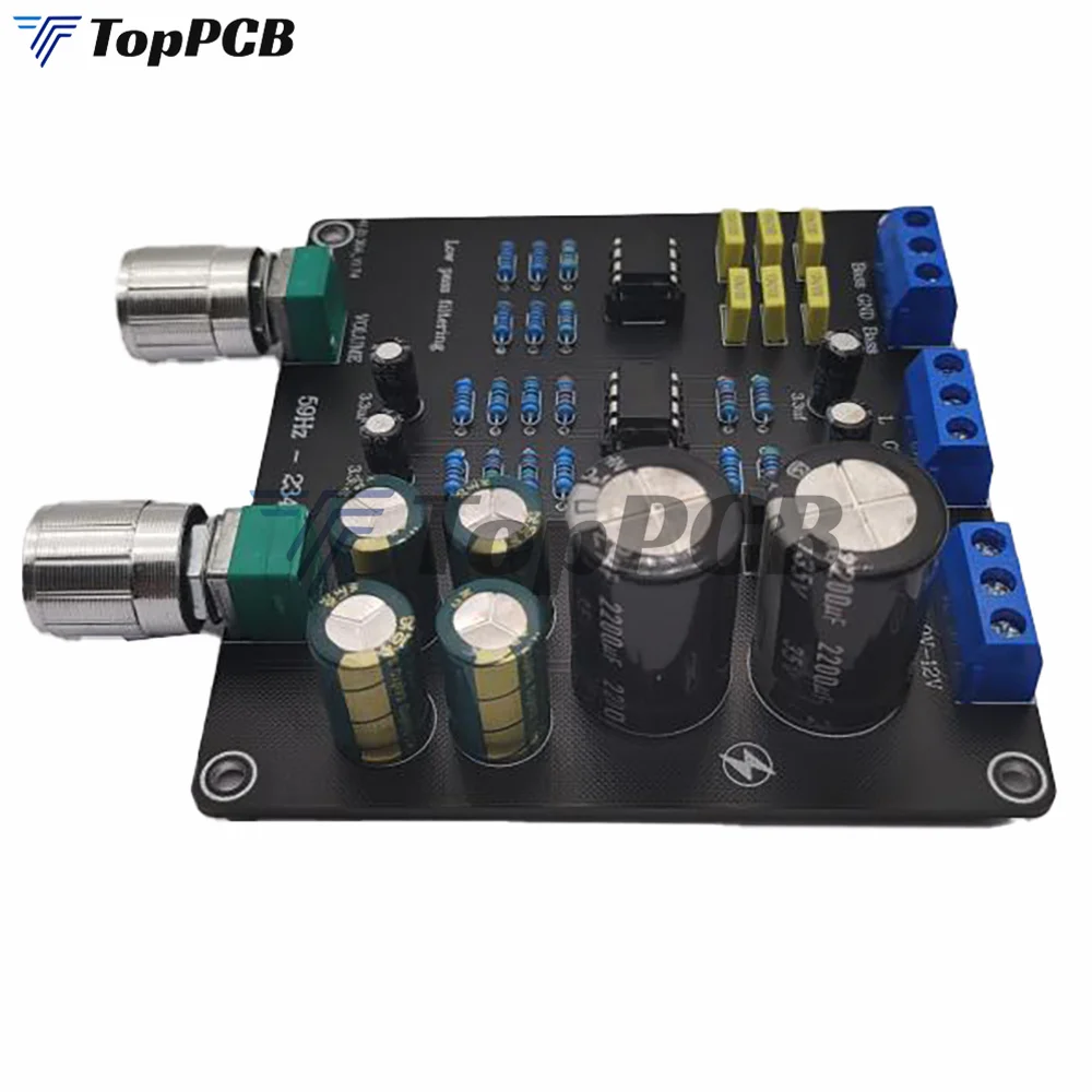 59Hz-234Hz AC 9V-12V low-pass filter Super Bass Electronic Crossover Board Crossover point continuously adjustable Dual NE5532