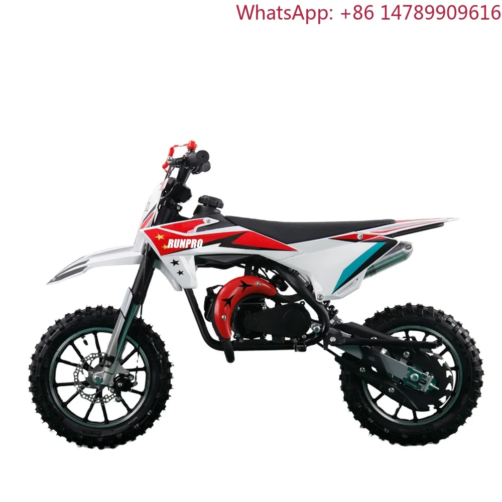 Motocicleta Todoterreno de Alta Calidad Punch2025 RunPro de 49cc y 2 Tiempos con Certificación CE para Niños, Ideal para Carreras de Cross