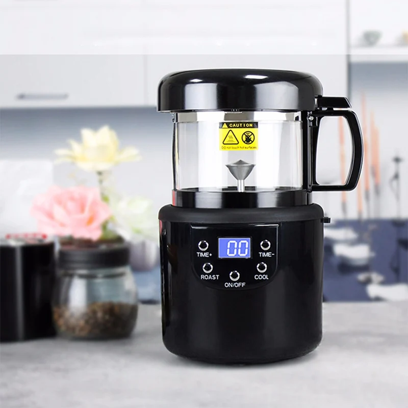 1400W Casa Torrefazione Caffè Elettrico Mini Senza Fumo Chicchi di Caffè Cottura Macchina Per Torrefazione 220V Funzionamento Semplice In Acciaio Inox