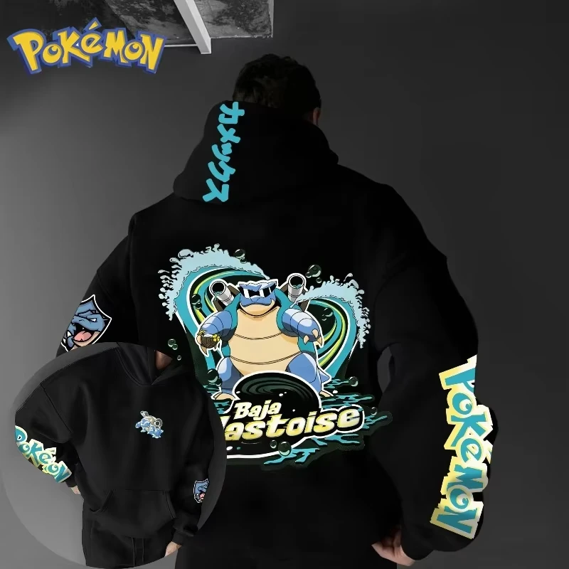 Jersey Bandai con elementos de Anime de alta calidad, jersey estampado súper genial, Top informal holgado de Hip-hop americano para otoño e invierno para hombre