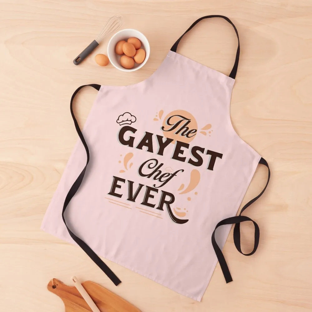 

The Gayest Chef Ever Apron Bib For Kitchen cleanings Apron