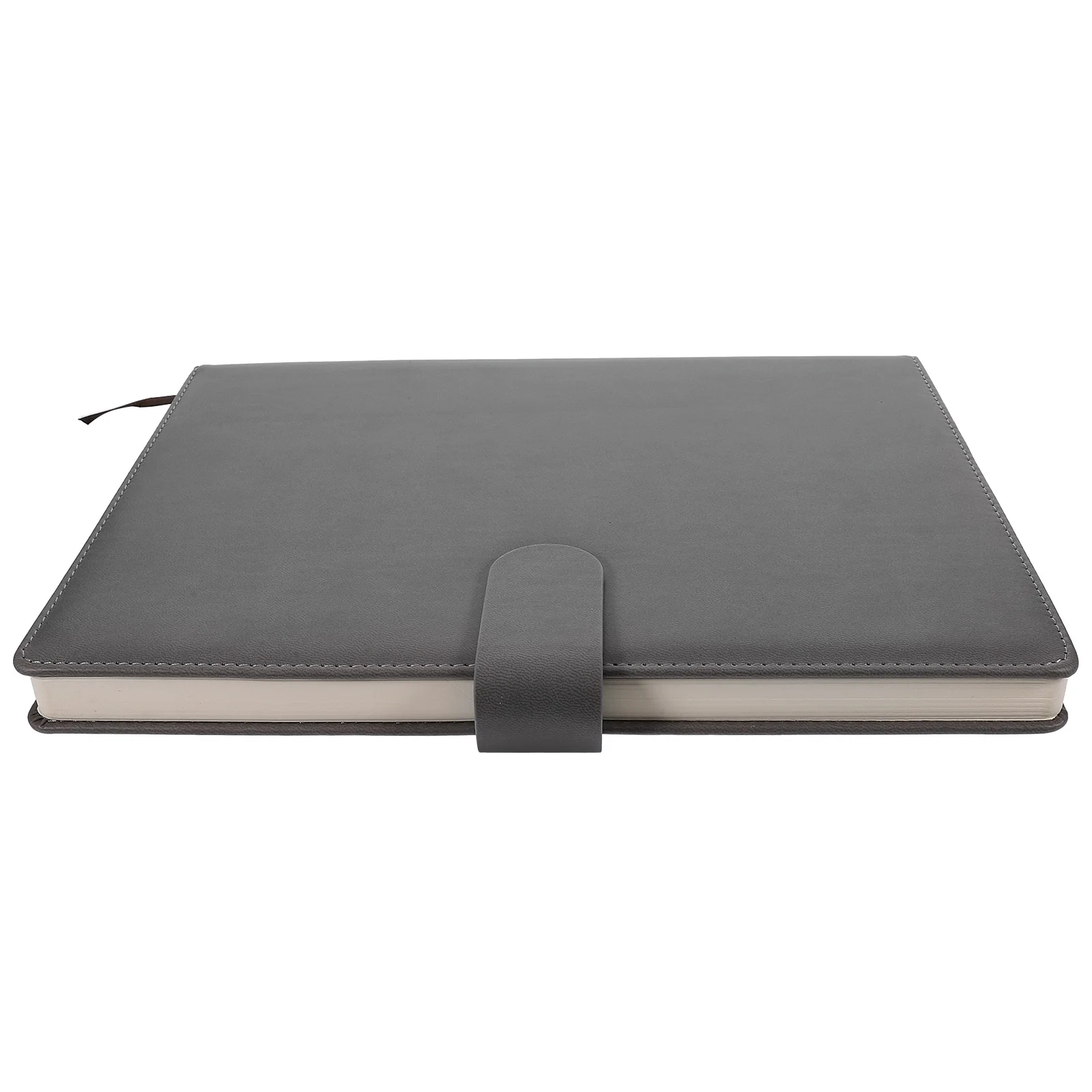 

A4 Notepad Grey PU Cover Lined Paper Notebook for Office Business Travel Planning Journal A4 Lined Paper Schedule Planner