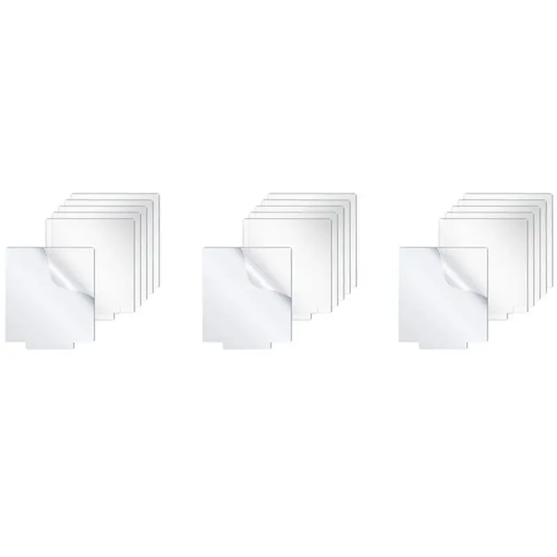 ABWZ-Acrylic Sheet Clear Cast For LED Light Base Table Signs DIY Display Projects Craft Ledlights For Projects 18 Pieces