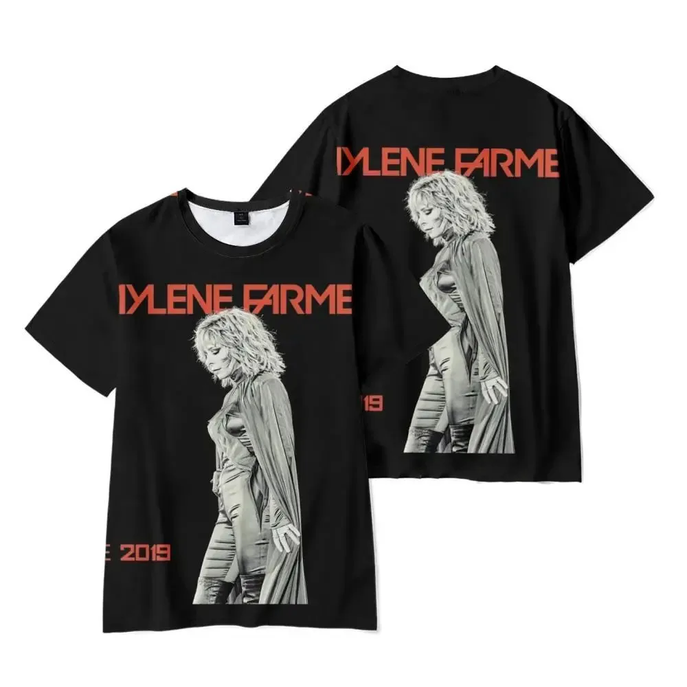 Fashion Singer Mylene Farmer T Shirts 3D Print Men Woman Casual Short Sleeve T-Shirt Oversized Harajuku Kids Tops Tees Clothing