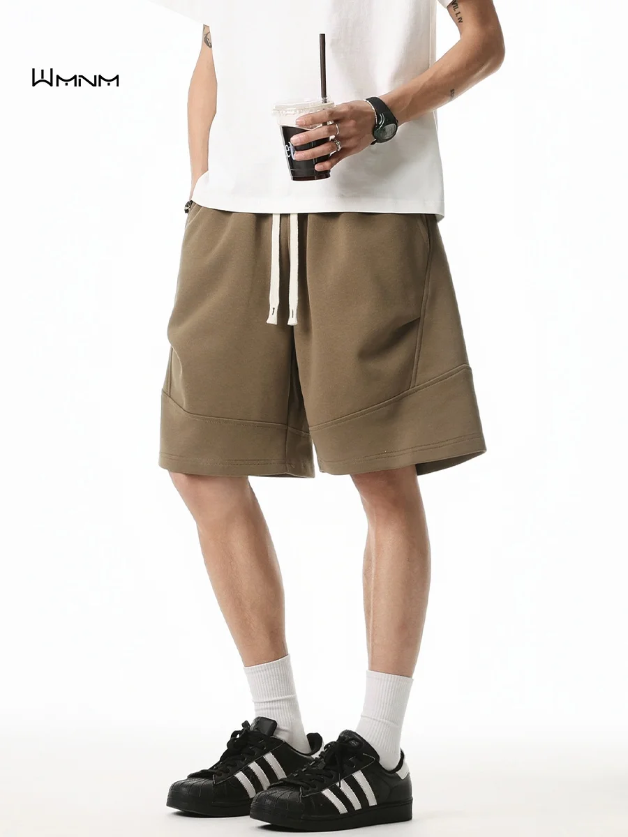 

Мужские повседневные летние спортивные брюки American Style Brown для активного отдыха, укороченные, плотные, модные, в городском стиле