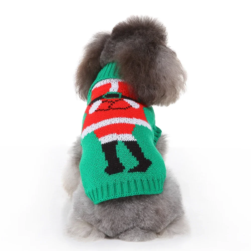 Winter Dog Clothes Christmas Holiday Sweater Chihuahua Teddy Outfit Coat for Small Medium Large Dog and Cat Autumn Warm