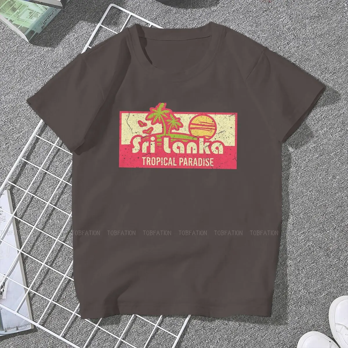 Vacay  Unique TShirt for Girl The Democratic Socialist Republic of Sri Lanka New Design Graphic  T Shirt Short Sleeve Hot Sale