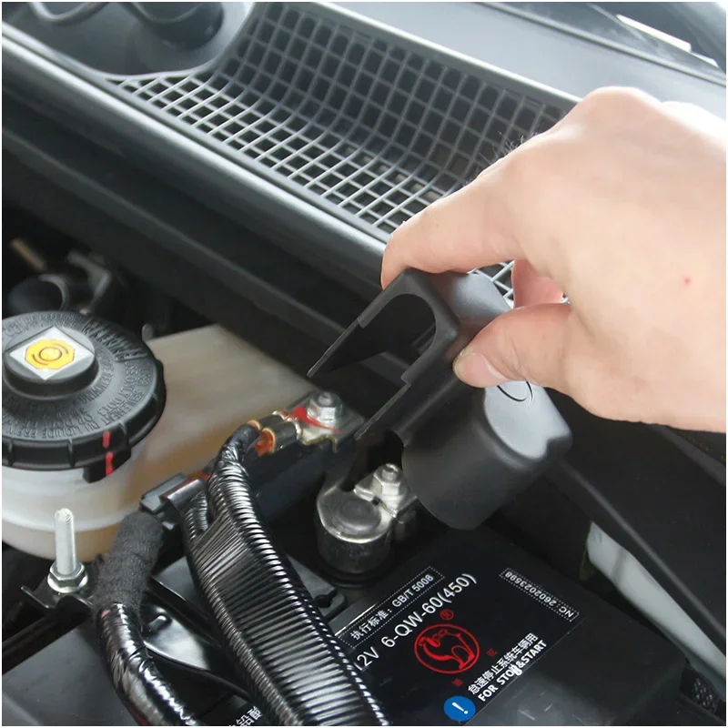 Car Battery Electrode Waterproof Dustproof Protective Cover Sticker For Honda Civic 11th 2022 Accessories