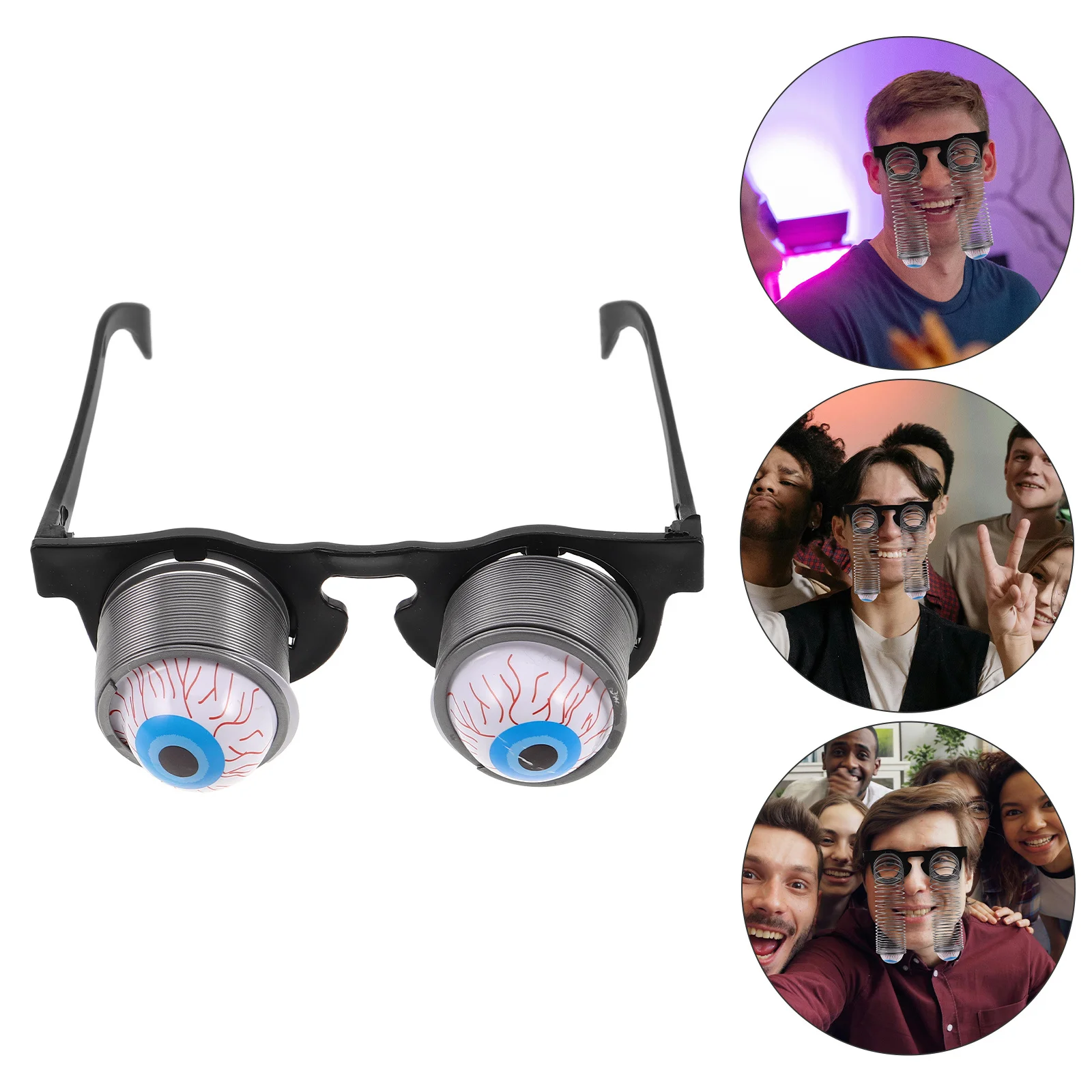 

Glasses Eyeball Shaped with Eyes Costume Supplies Funny Sunglasses for Adults Halloween Decor Festival Prop Party