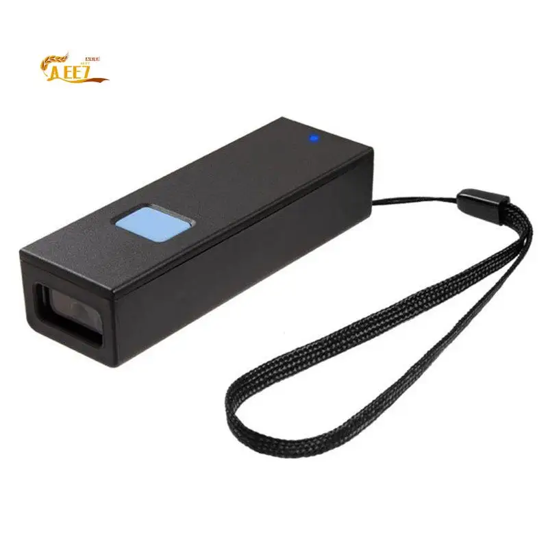 AEE7-1D 2D Wireless Bluetooth Barcode Scanner Mini Pocket Bar Reader Portable BT Reader QR Code PDF417 Scanner For PC Phone