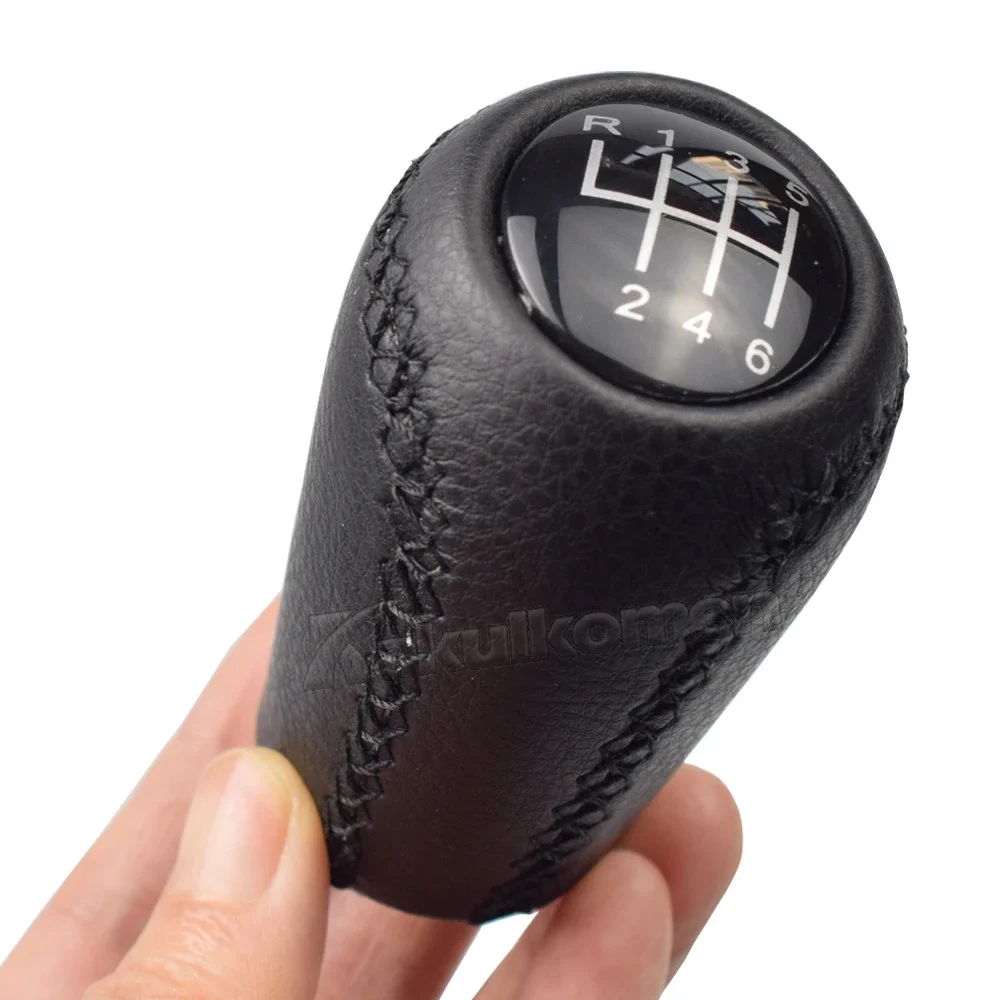 Pommeau de levier de vitesse à 5/6 vitesses, pour MAZDA 3 BK BL 5 CR CW 6 II GH CX-7 ER MX-5 NC III MT, bras de levier de vitesse en cuir, bâton de tête, nouveau