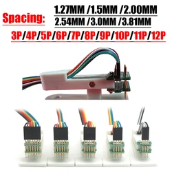 2.54mm 2.0mm 1.27mm PCB Test Burning Needle Clamp Clip Pin Fixture Probe Debug Download Programming 3P 4P 5P 6P 7P 10P 12P Cable
