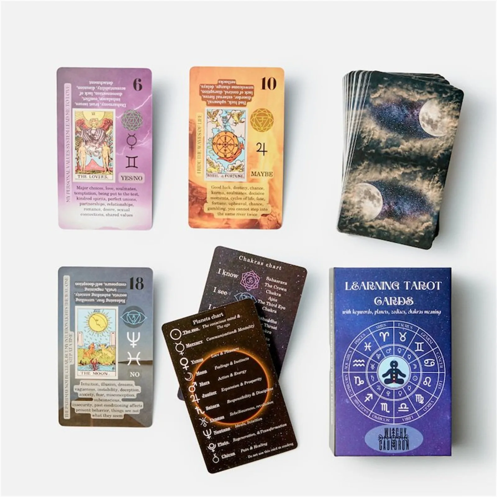 Learning Tarot Cards With Meanings On Them, For Beginners, Training Tarot Decks