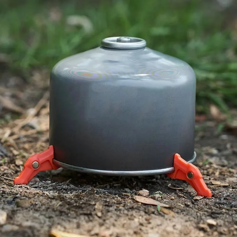 Widesea Foldable Gas Tank Bracket Bottle Shelf Stand Tripod Stove Base Stabilizer Folding Camping Burner Flat Canister Tripods gallery 5