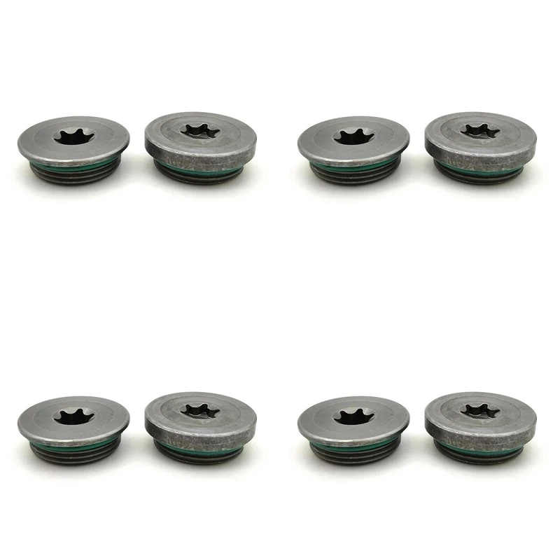 4Set Concave & Convex Camshaft Tooth Screw Cap For Chevrolet Cruze Sonic Epica Opel Mokka Astra Zafira 55571241 55557288-M53K