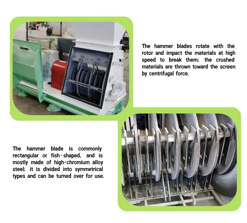 جديد الفولاذ المقاوم للصدأ 304 مطرقة مطحنة 220 فولت مرحلة واحدة 0.5-5t/ساعة قدرة آلة كسارة القش الحبوب لتغذية الحيوانات