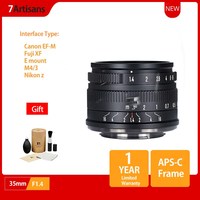 7artisans 7 artisans 35mm F1.4 Mark II APS-C Prime Lens for Sony E A6600 6500/Fuji fx/Canon EOS-M M50 /M43mount EM-10III/Nikon Z
