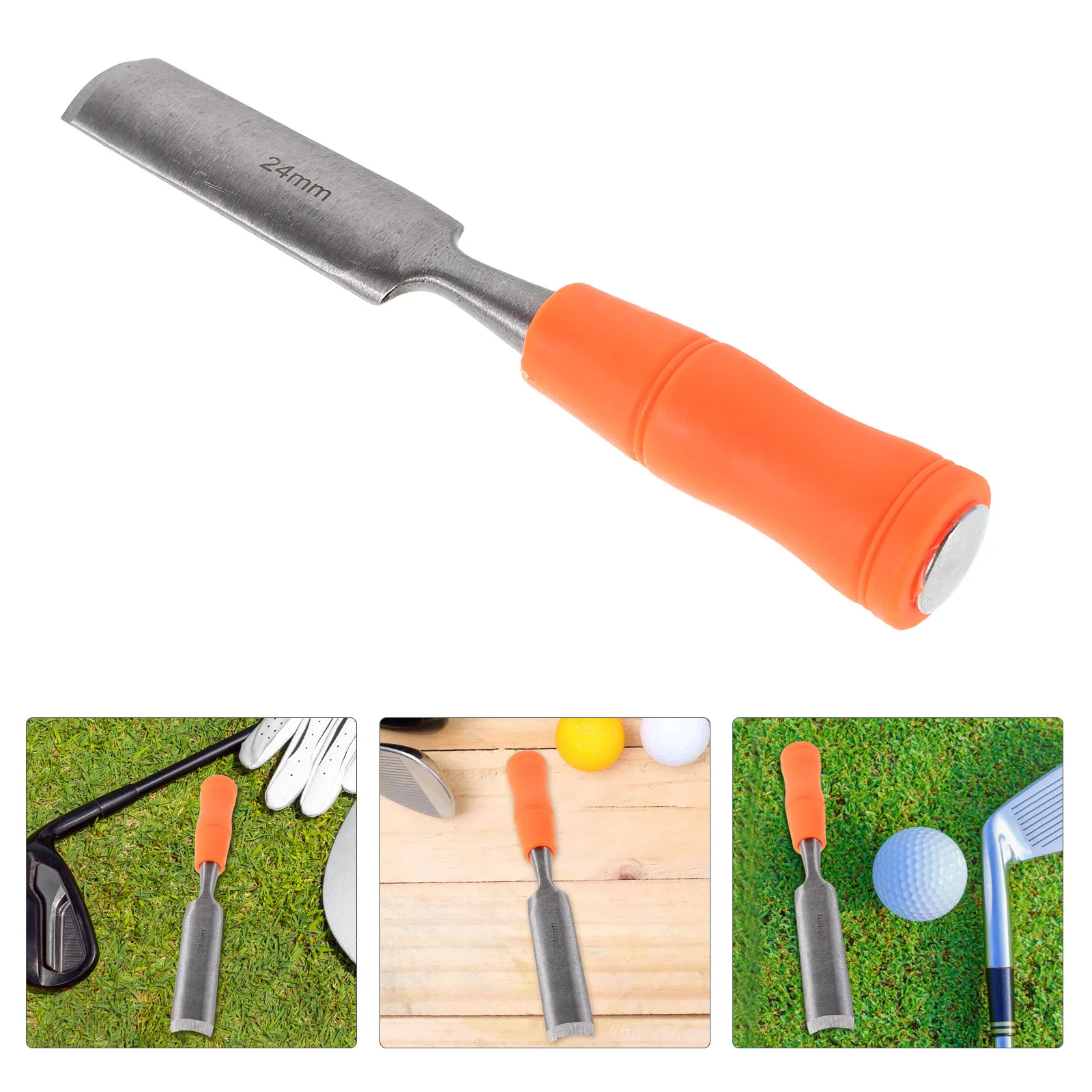 

Golf Grip Tape Remover Tool Ergonomic V-Groove Steel Plastic Golf Club Grip Glue Removal for Professional Regripping