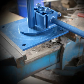 Round steel bending machine Steel Bar bender High carbon steel manual bending machine Small steel bending device (200*200mm)