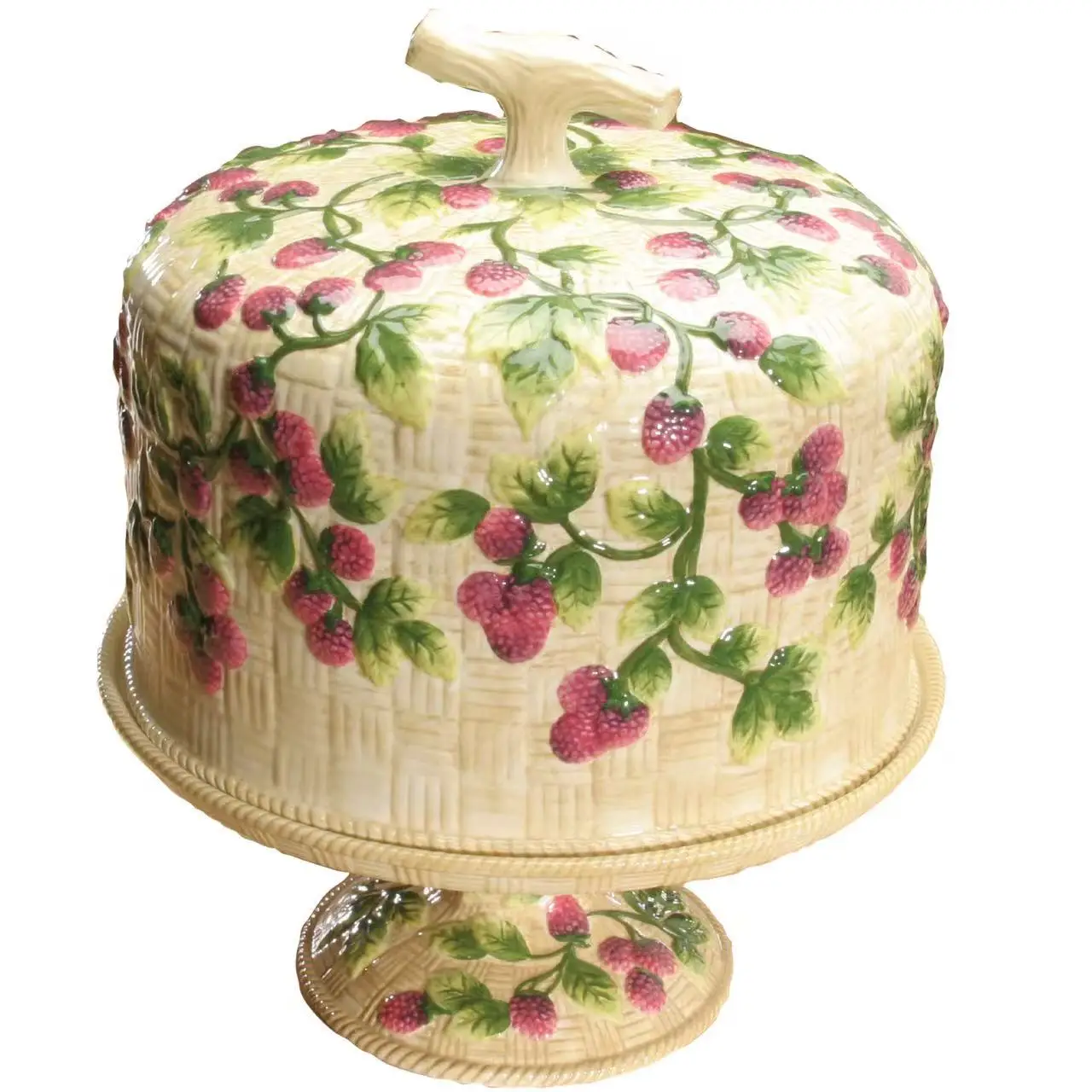 

Handmade Ceramic Cake Tray Base,Non-Slip Dessert Table,Snack Tray, Afternoon Tea Birthday Party Decoration