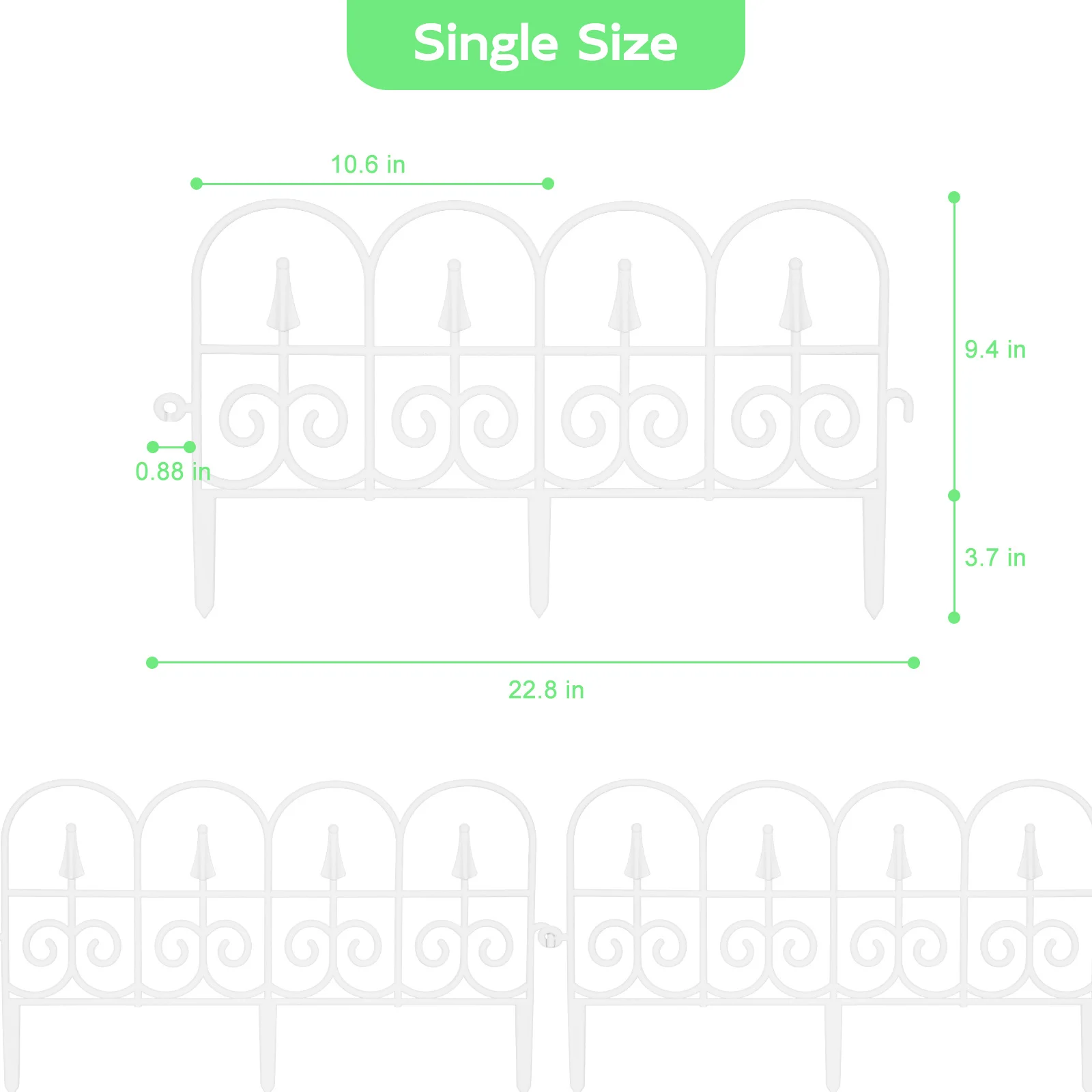 PVC guardrail is made of environmentally friendly resin material, which is easy to install for wedding and rural decoration