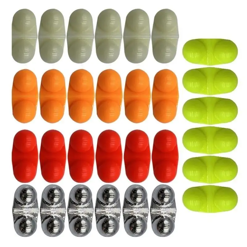 R6fe 30pcs صيد قضيب الصيد لدغات إنذار أجراس الصيد المنبه لصيد الأسماك الليلية ، أجراس قضيب الصيد بقضيب الأجراس التنبيهات الأجراس
