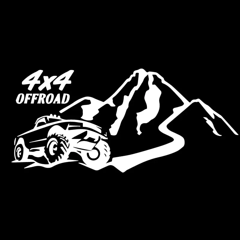 Personality Brave and Handsome Off‑Road 4X4 Fashion Waterproof Vinyl Car Sticker Decal Bumper Window Vehicle DIY Exterior Decor