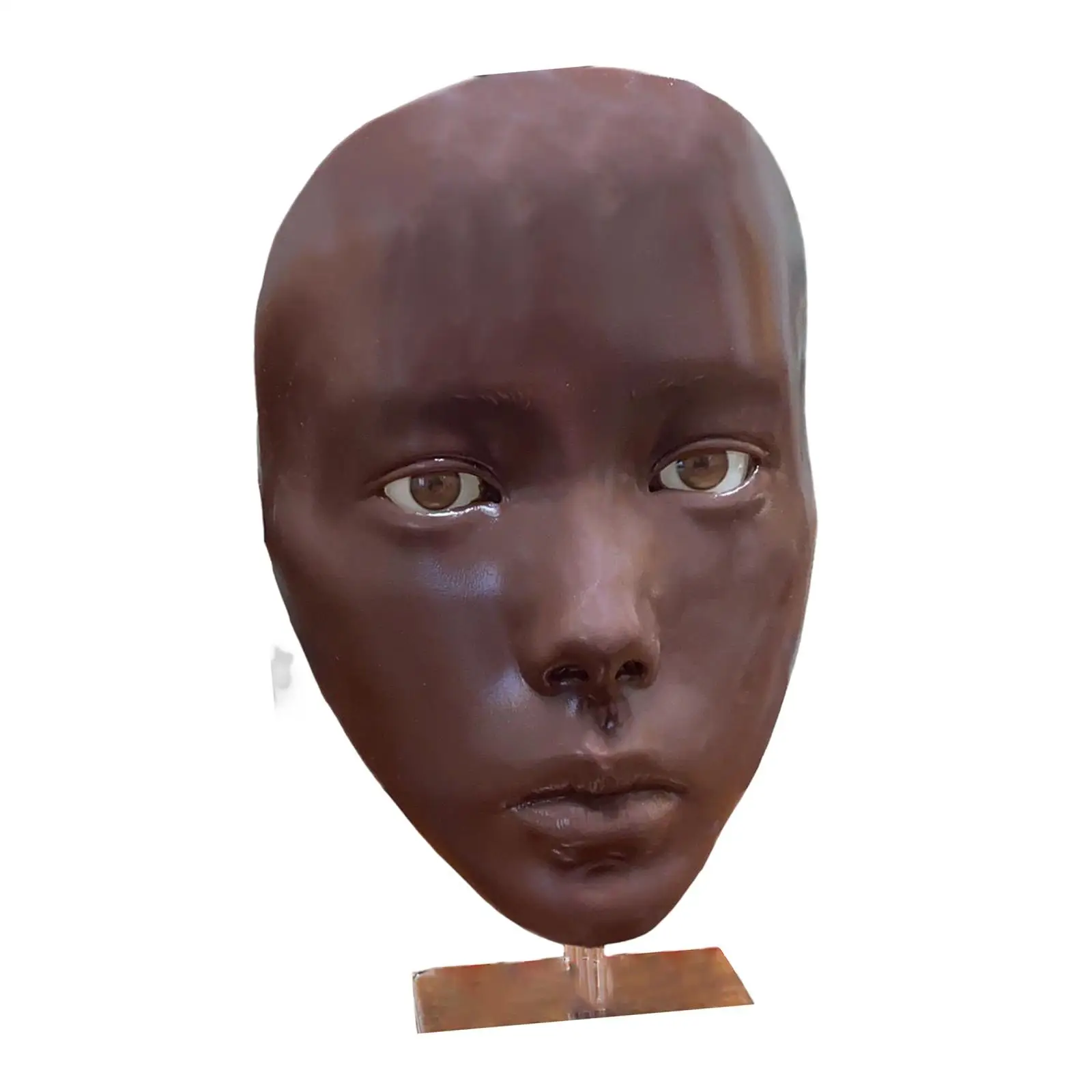 3D Silicone Makeup Practice Board Face Mannequin Head with Stand Face Painting Accessories Professional Accessory