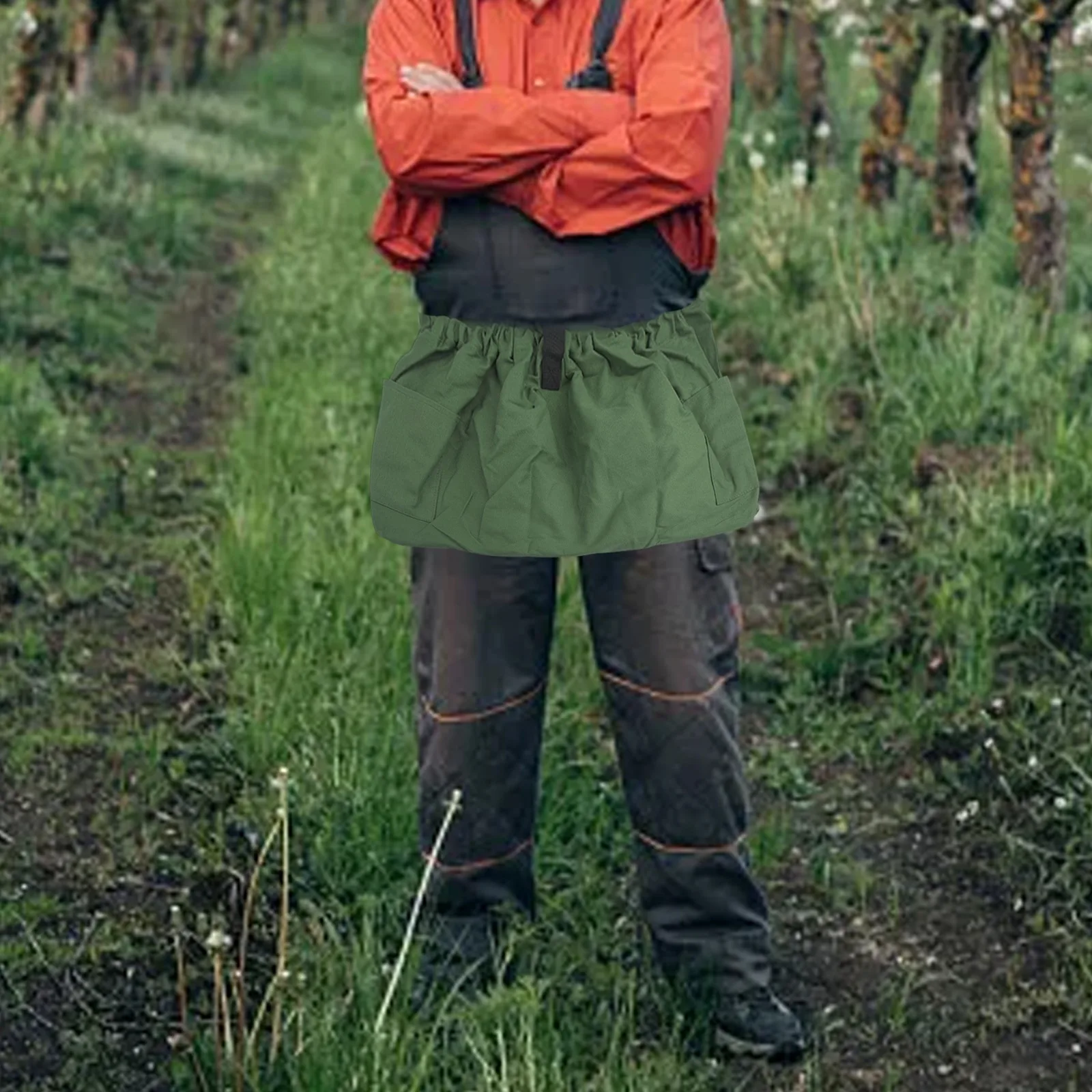 

Удобный садовый фартук, универсальный аксессуар, садовый инструмент, сумка для хранения зеленых ягод, универсальное садовое использование