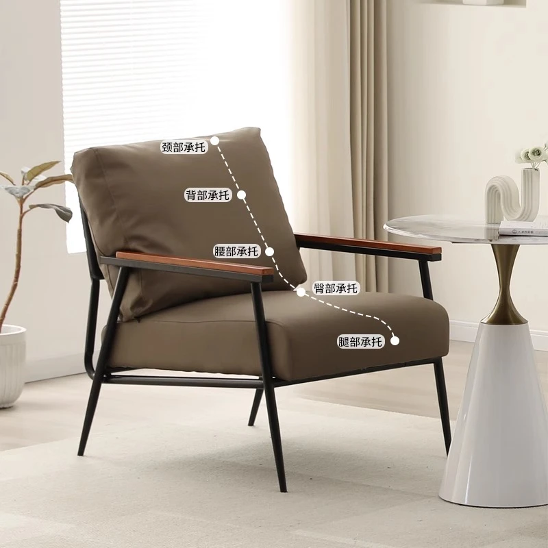 Designer Simple Living Room Chairs Balcony Relax Modern Individual Living Room Chairs Reading Arm Poltrona Postmodern Furniture