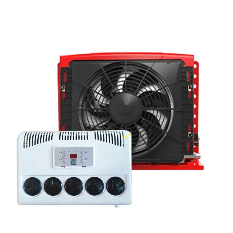 وحدة التيار المتردد المقصورة النائمة 24 فولت مكيف هواء وقوف السيارات يعمل بالبطارية 12 فولت تيار مستمر #1