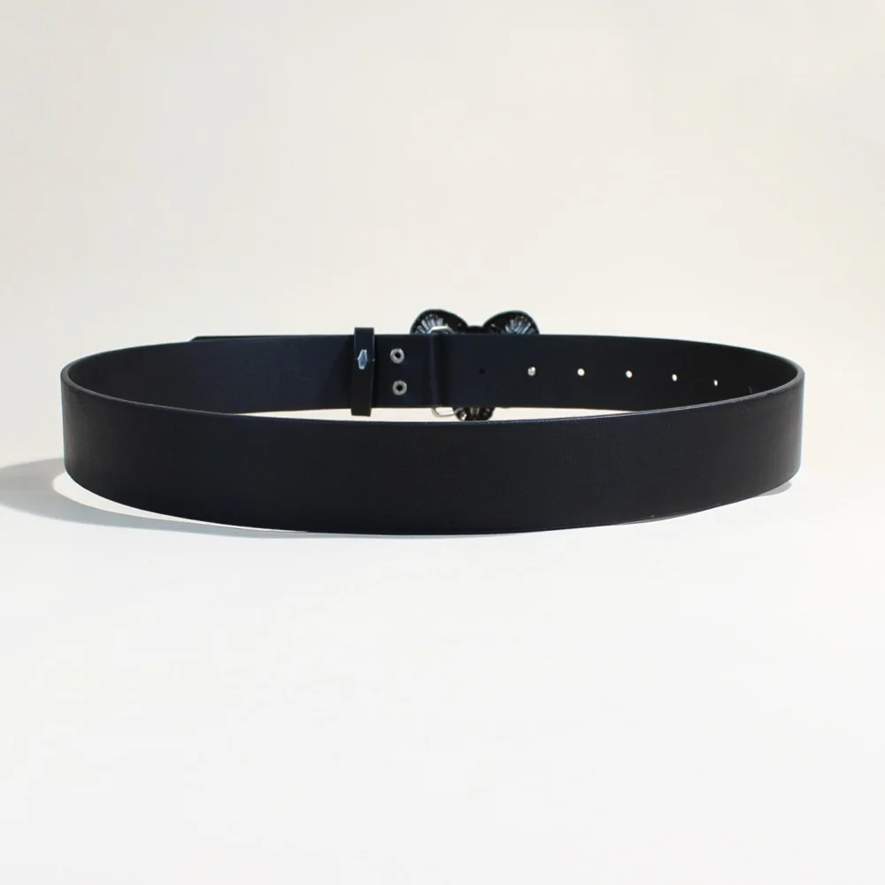 Luxury Brand 2026 Y2K Gothic Women Men Belt Hip Hop Punk Skeleton Print Rivet Waistband for Jeans view 6