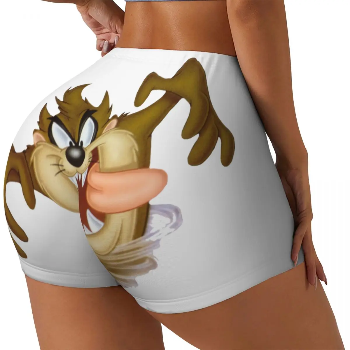 Custom Tasmanians Devil Running Volleyball Workout Shorts Women Taz Athletic Gym Yoga Shorts