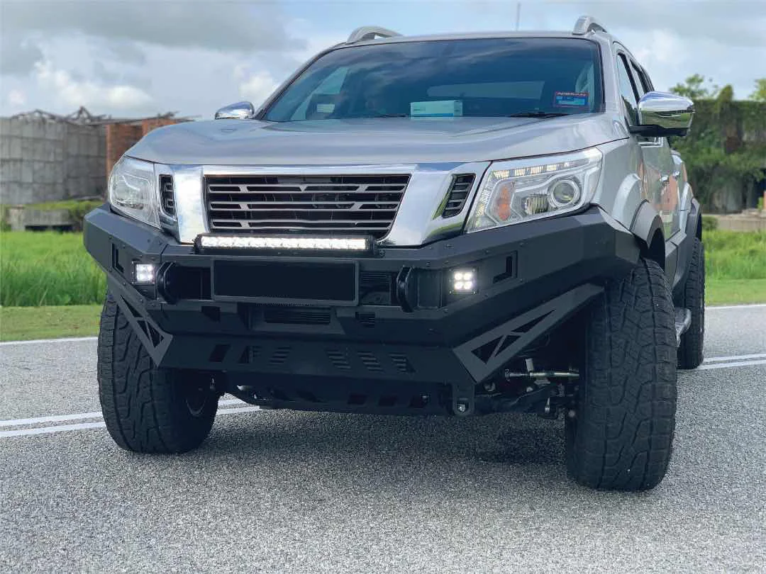 4x4 Pickup Truck Steel Front Bumper Guard Bull Bar Pick up Front bumper for nissan navara frontier np 300 D40