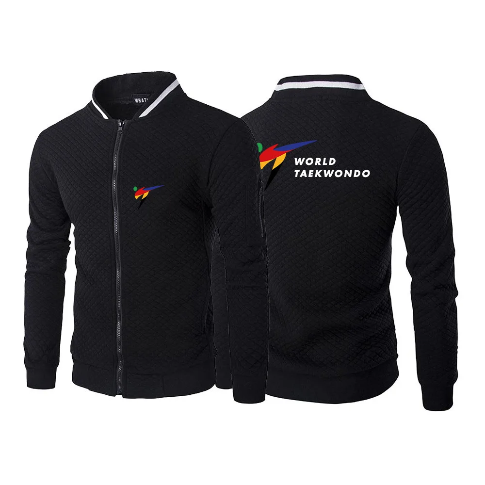 WTF World Taekwondo Federation 2024 Men Spring Autumn Casual Fashion Simple Six-color Zipper Hoodie Harajuku Hight Quality Coat