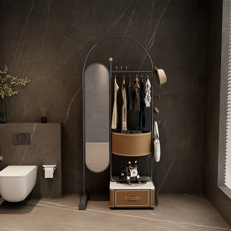 Portable Display Coat Racks Modern Cabinet Open Bookcase Garment Coat Racks Indoor Hotel Porte Manteau Entrance Hall Furniture