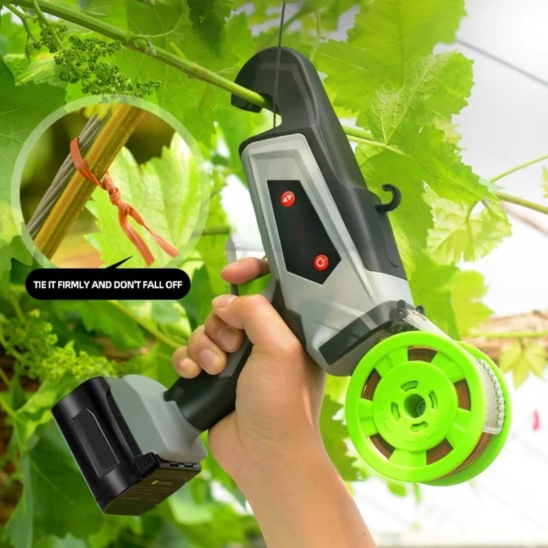 Electric Branch Binding Machine 0-25mm Plant Branch Tying Binding Fram Tool Grape Kiwi Tomato Vines Tied Branch Binding Device