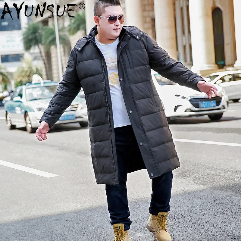 

AYUNSUE Men Clothing Winter Down Jacket Mens Coat 5XL 8XL Plus Size White Duck Down Korean Jackets Thick Parkas Rape LXR597