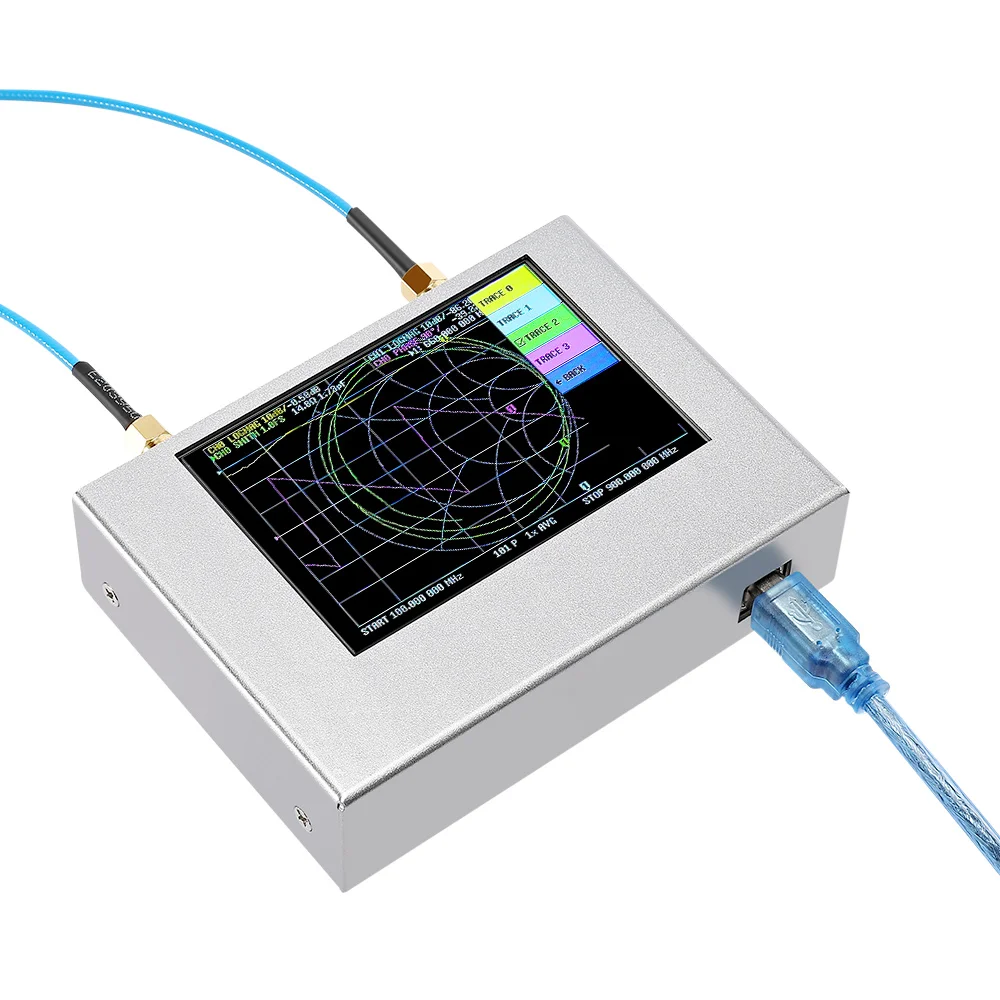 Imagem -03 - Analisador de Rede Vector com Bateria Nanovna v2 Plus4 50khz4ghz Ondas Curtas Tft de Polegadas hf Vhf Uhf 70-90db 3200mah