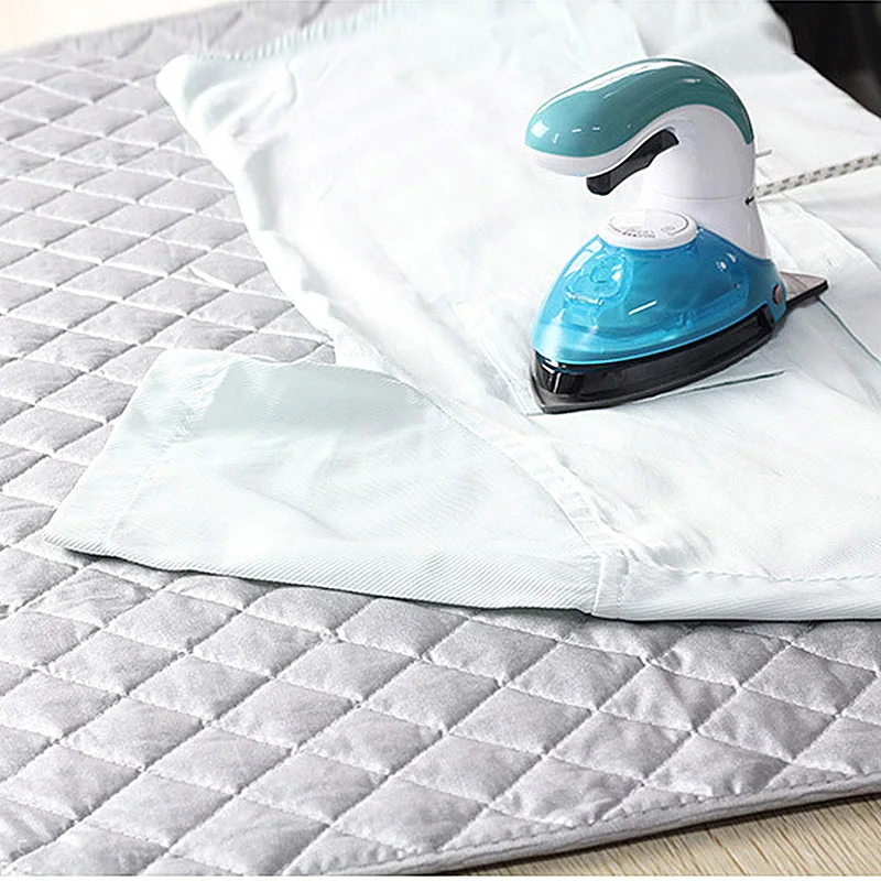 Portable Table Top Ironing Mat Laundry Pad Washer Dryer Cover Board Heat Resistant Blanket Press Clothes Protector Travel