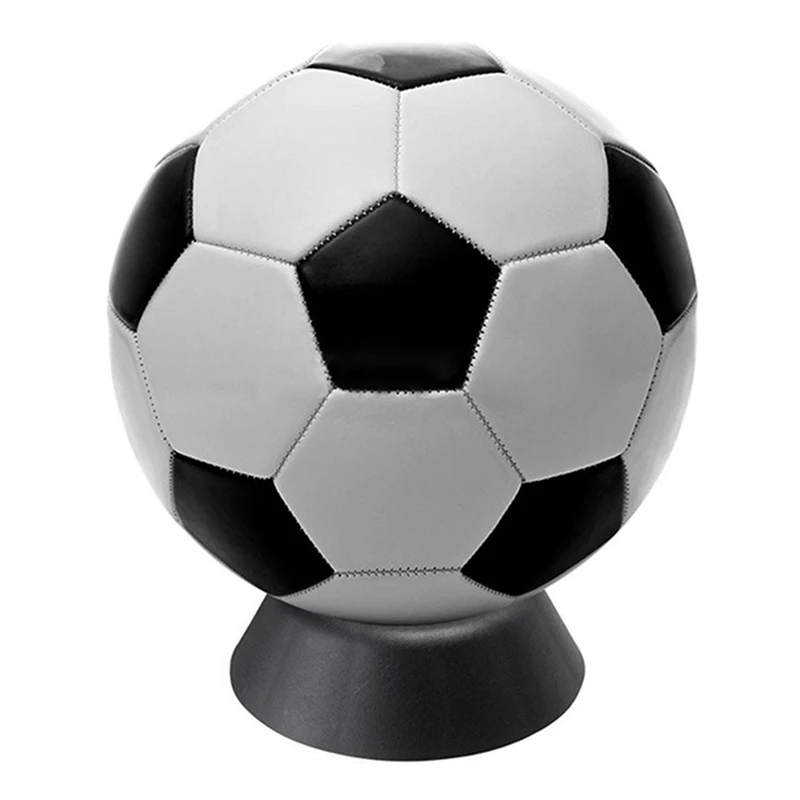 Supporto per palline 3X, supporto per pallone da basket calcio calcio Rugby espositore in plastica, nero