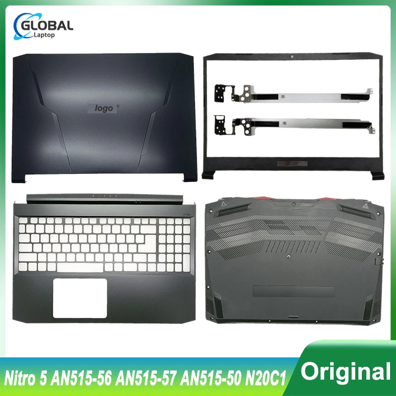 Nieuw Voor Acer Nitro 5 AN515-56 AN515-57 AN515-50 N20c1 Laptop Lcd Back Cover Front Bezel Palmrest Onderkant Case Scharnieren Ap3at000310