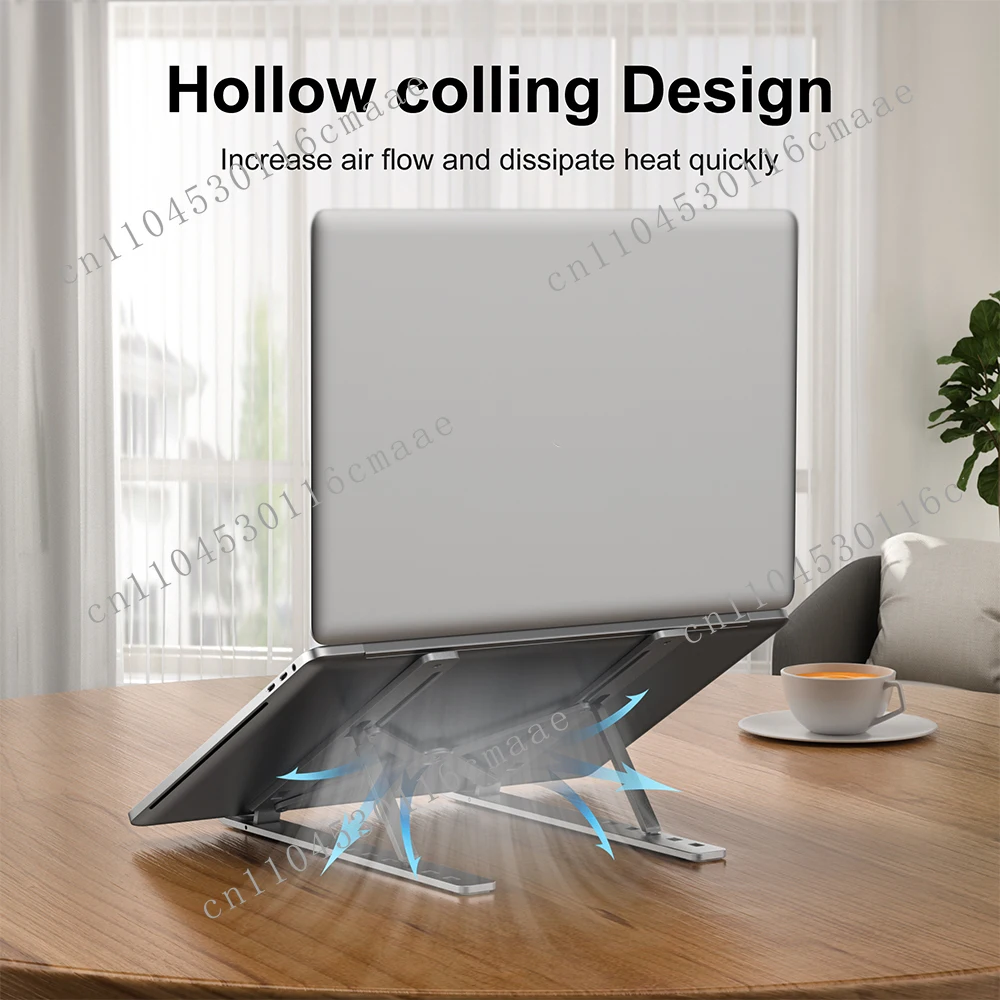 Adjustable Metal Aluminum Notebook Holder Portable Foldable Notebook Holder