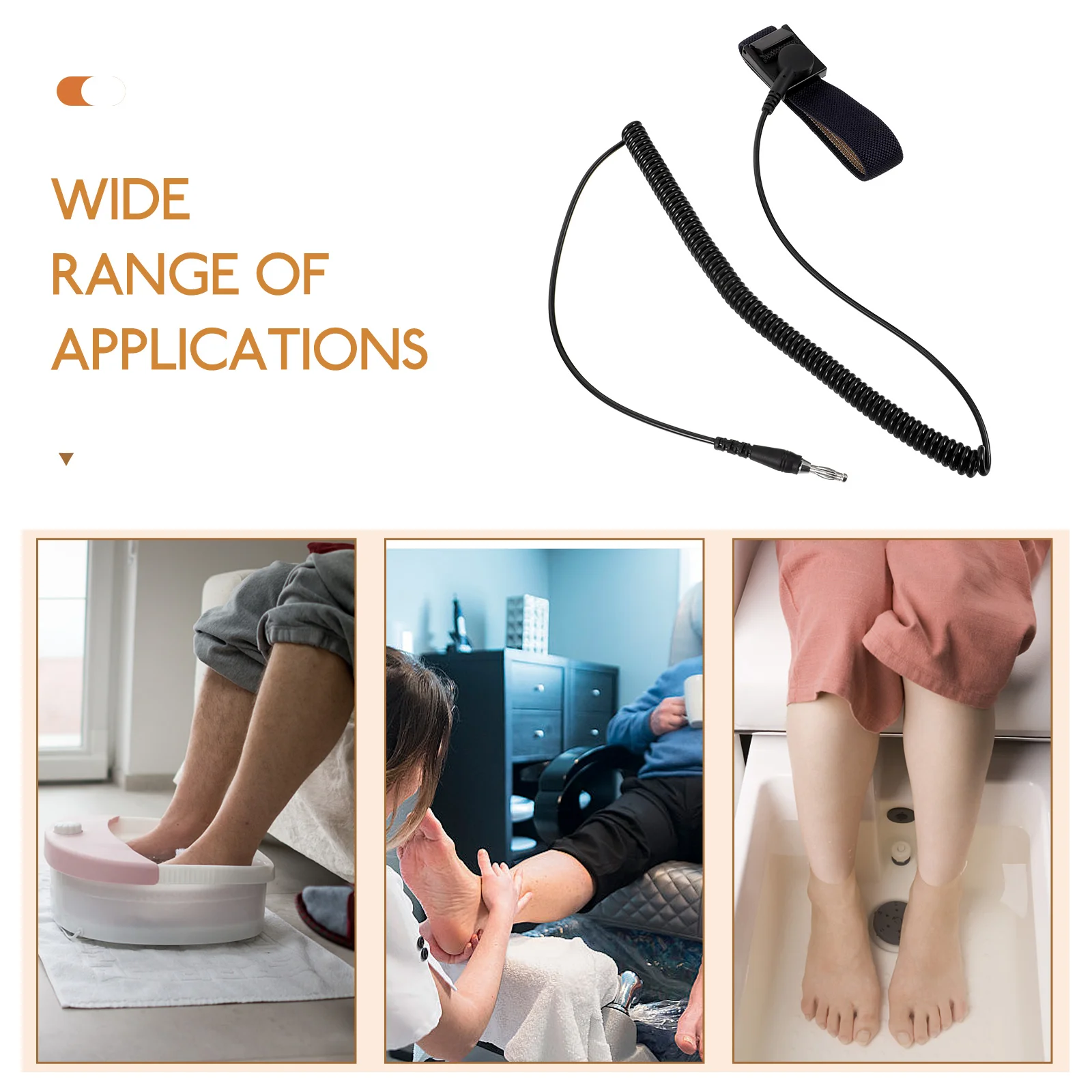 

Wristbands for Spa Machine Massager Accessories Physiotherapy Bath Straps Foot Care Machine Wristband Spiral Spring Shape