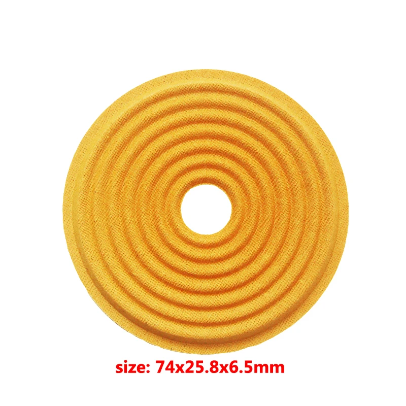 50pcs/Lot  Wave Loudspeaker 74x25.8x6.5mm Woofer Bass Midrange Speaker Spring Pads DIY for Cloth Repair Spider Damper Wholesale