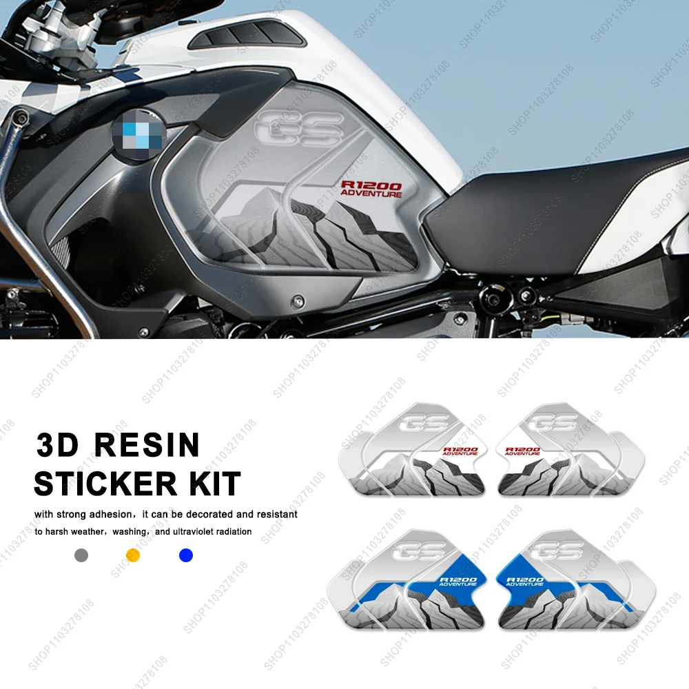 

For BMW R 1200 GS ADV 2018-2023 Limited Edition New 3D Epoxy Resin sticker kit Motorcycle side Tank Pad Protection Sticker