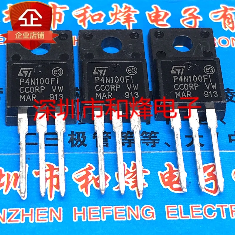 5PCS-10PCS P4N100FI STP4N100FI TO-220F 1000V 4A ทรานซิสเตอร์ในสต็อกรับประกันคุณภาพ